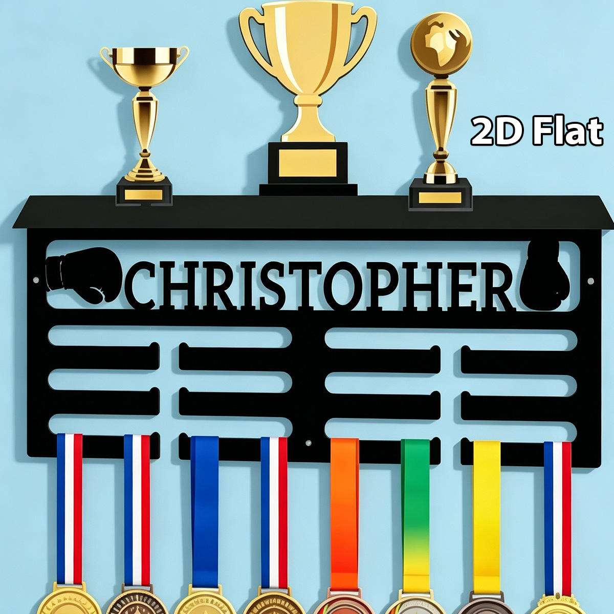 Halloween Party Supplies - 1Pc Custom boxing gloves Metal Medal