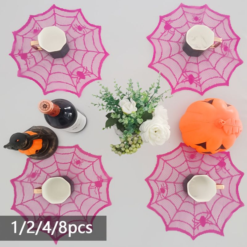 VIKAMA Rose Red Lace Spider We - đánh giá và giá Spider Web Halloween Decoration
