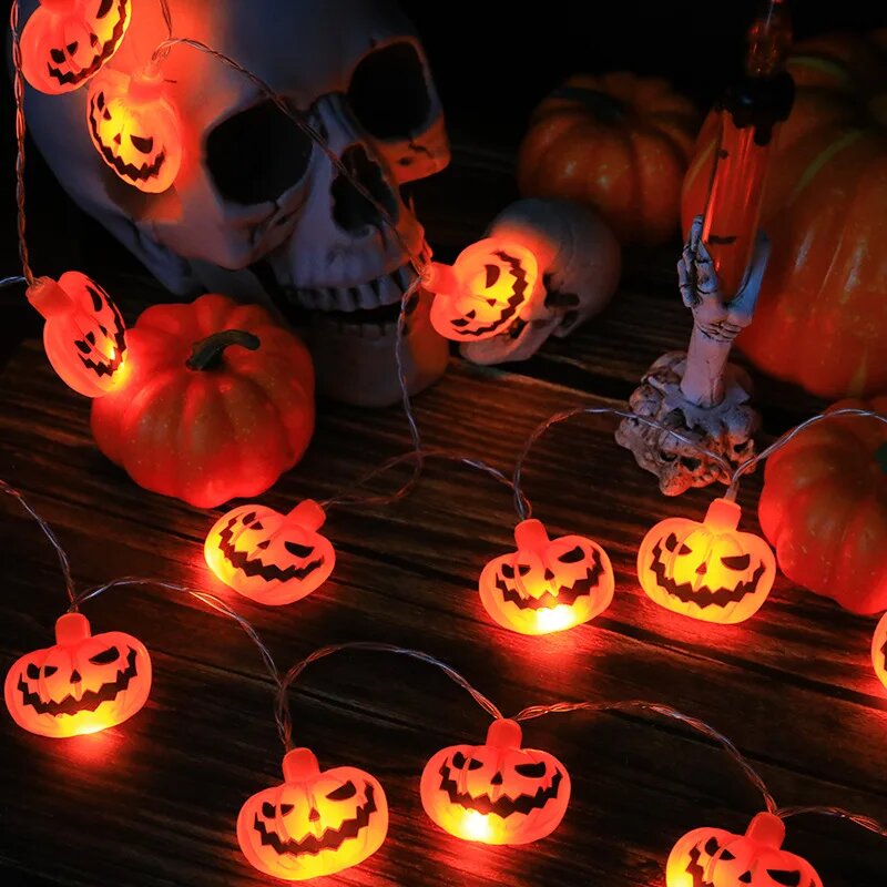 Halloween 10/20LED String Ligh - đánh giá và giá Halloween Led String Lights Orange