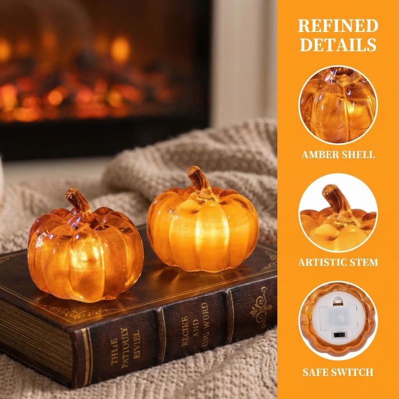 Cross-border new Halloween dec - đánh giá và giá Halloween Pumpkin Decor Led