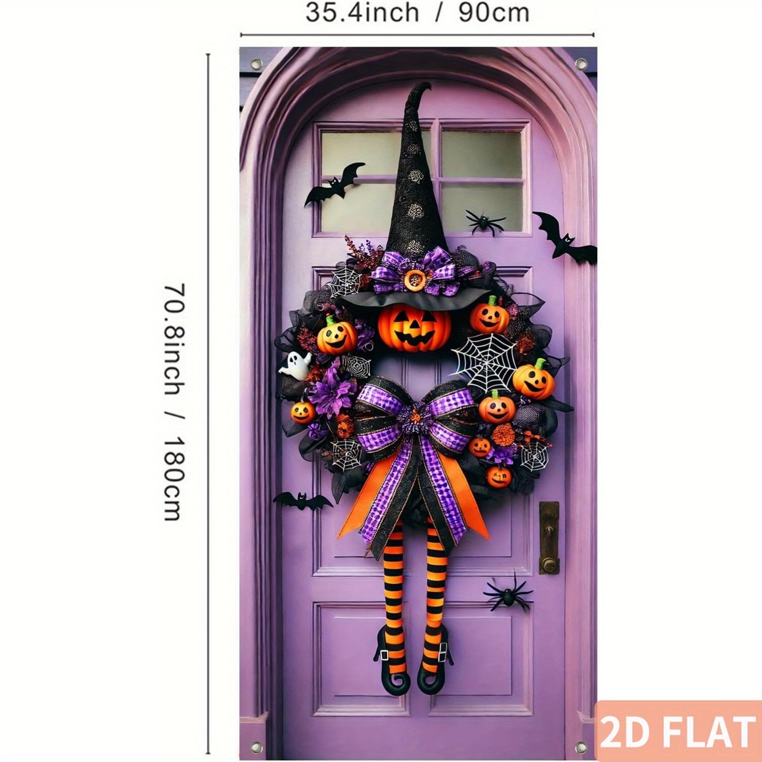 Halloween Witch Wreath Door Co - đánh giá và giá Spider Web Halloween Decoration