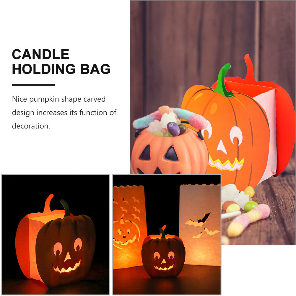 12Pcs Decorative Bags Pumpkin  - đánh giá và giá Pumpkin Lantern Halloween