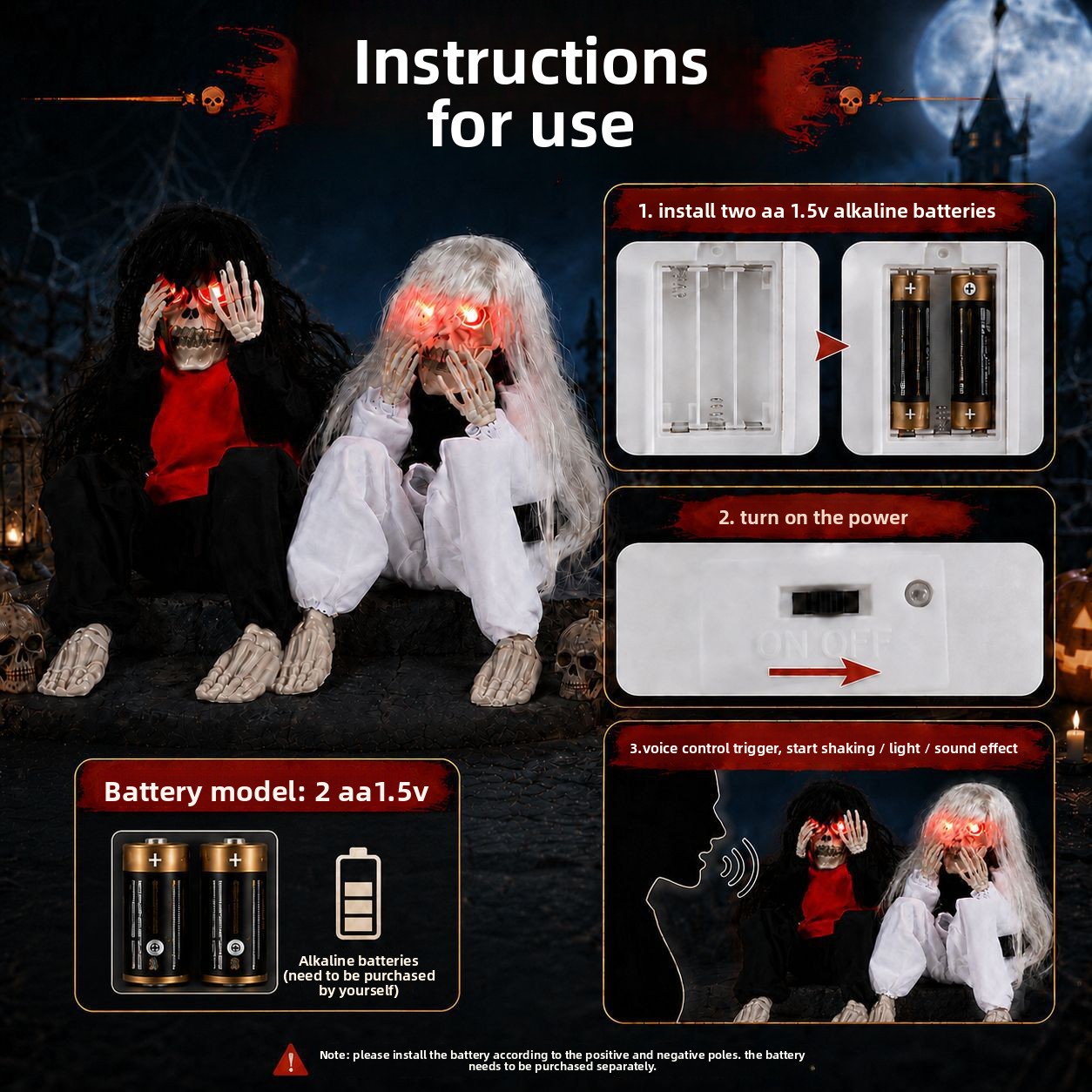 Halloween Outdoor Garden Sitti - đánh giá và giá Halloween Skeleton Decoration