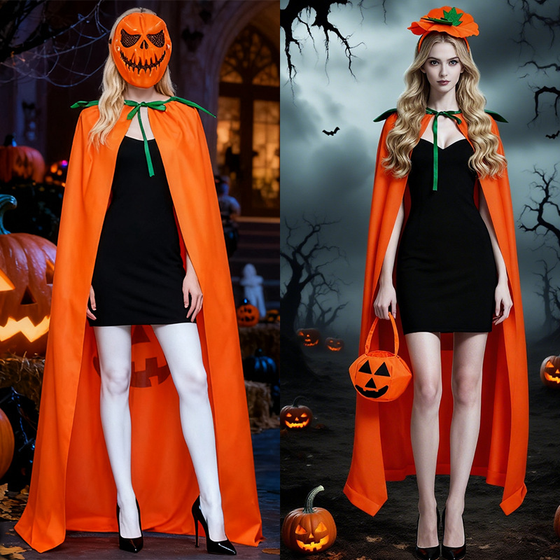 Halloween Pumpkin Costume Cape - đánh giá và giá Pumpkin Lantern Halloween