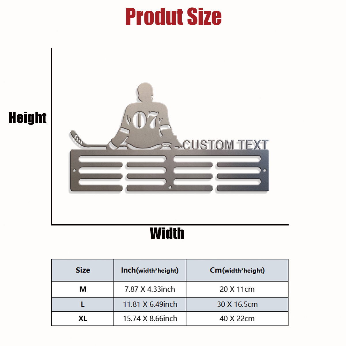 1pc Custom Ice Hockey Metal Me - đánh giá và giá Halloween Party Supplies