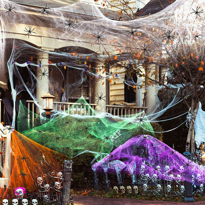 Halloween Decoration White Spi - đánh giá và giá Spider Web Halloween Decoration