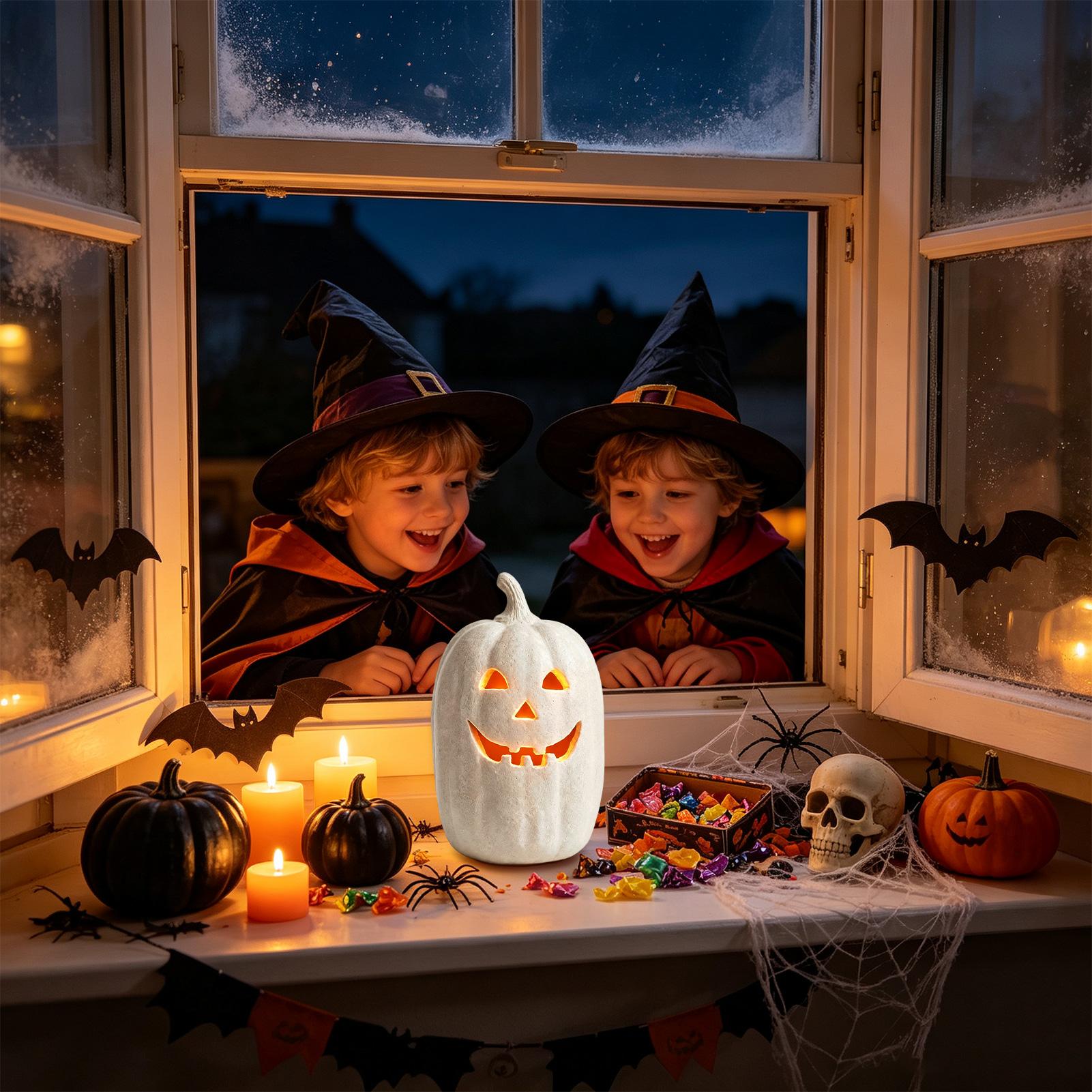 Halloween Pumpkin Decor Resin  - đánh giá và giá Pumpkin Lantern Halloween