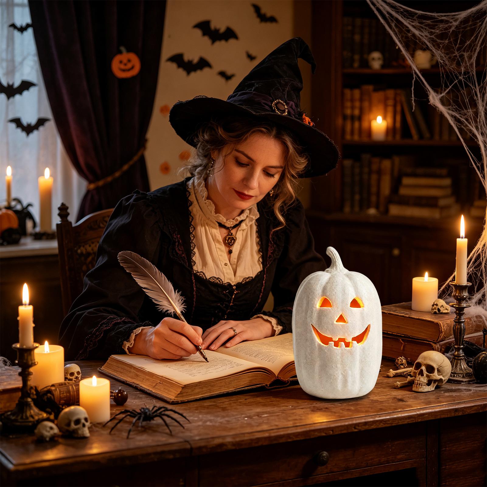 Halloween Pumpkin Decor Resin  - đánh giá và giá Pumpkin Lantern Halloween